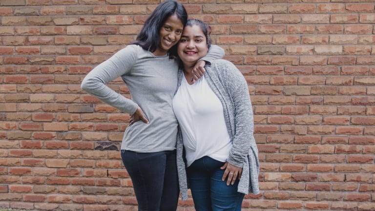 Dilani Blundell, left, and Nelun Fahey. "I don’t think Nelun and I are bonded by our Sri Lankan heritage. Our bond, first and foremost, is that we are sisters, and we have a lot of shared experiences."