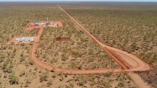 Origin Energy is conducting exploratory gas drilling in the Northern Territory's Beetaloo Basin.