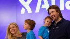 Atlassian co-founder Mike Cannon-Brookes with his family when the company was listed on the Nasdaq in 2015. Family details are among those collected for the database.