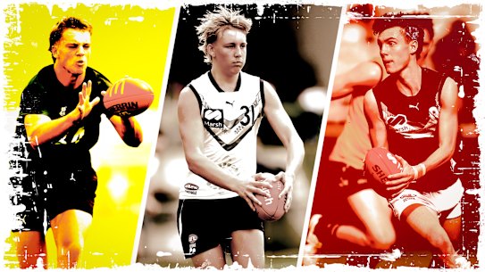If The Age’s predictions ring true, Sam Lalor, Alix Tauru and Jagga Smith will be the first three players selected in next week’s 2024 AFL draft.