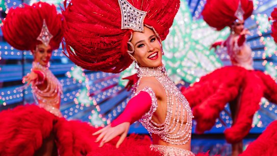 Jasmine Bard at Le Moulin Rouge.