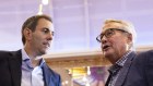 Treasurer Jim Chalmers catches up with his old boss Wayne Swan in Brisbane last month. Our fiscal story looks so good it is reminiscent of the mid-2008 period when Swan was treasurer and Chalmers his chief of staff.
