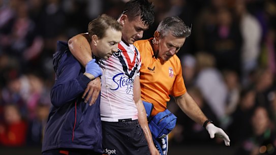 Joey Manu is still awaiting news on feared ankle ligament damage.