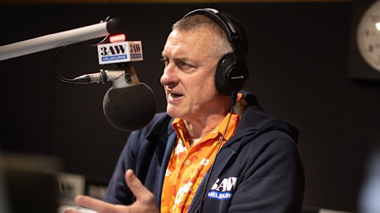 3AW’s Tom Elliott took over from Neil Mitchell.