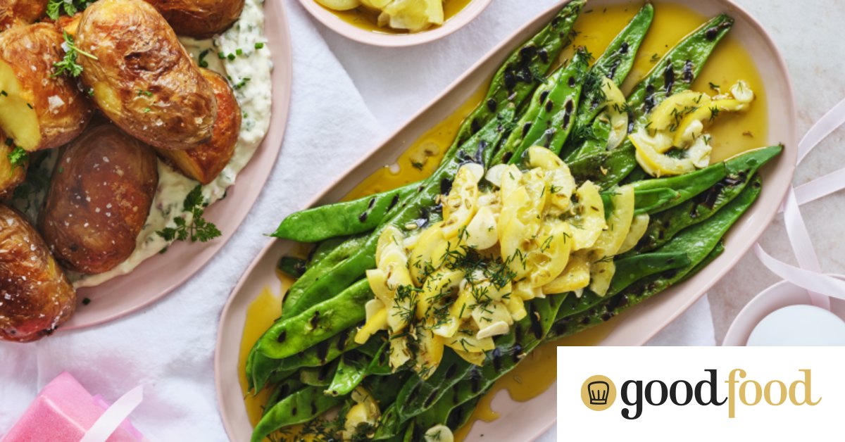 Karen Martini’s vegan side dish of grilled beans with lemon and garlic