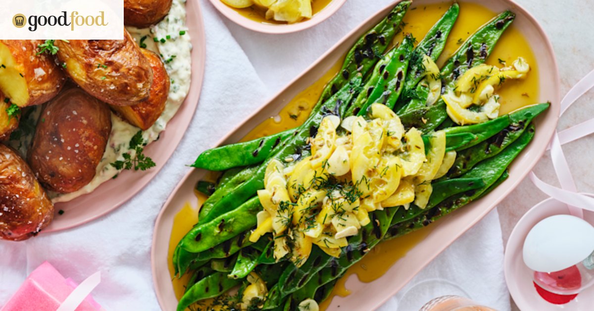 Karen Martini’s vegan side dish of grilled beans with lemon and garlic