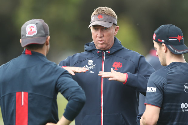 Sweet science: Roosters coach Trent Robinson.