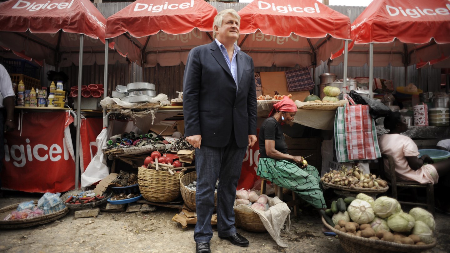 Denis O’Brien in Downtown, Port-au- Prince in 2010.