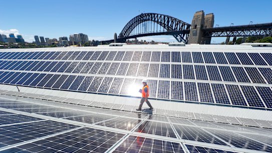 A special Australian characteristic ... solar panels on anything that’s flat.