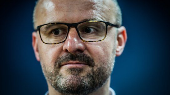 Chief Minister Andrew Barr. who says the Australian Consumer and Competition Competition has failed to take meaningful action on Canberra's consistently high petrol prices.