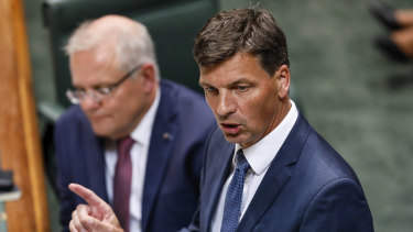 Energy and Emissions Reduction Minister Angus Taylor.