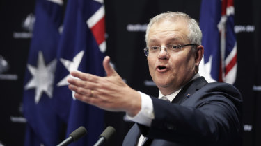 Prime Minister Scott Morrison suggested industry funds bail out Virgin.