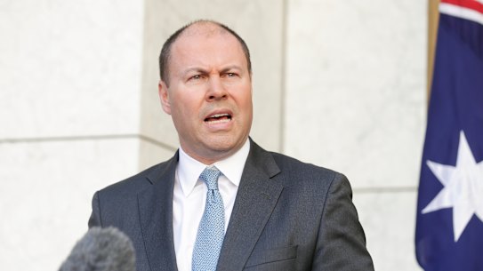 Treasurer Josh Frydenberg. 
