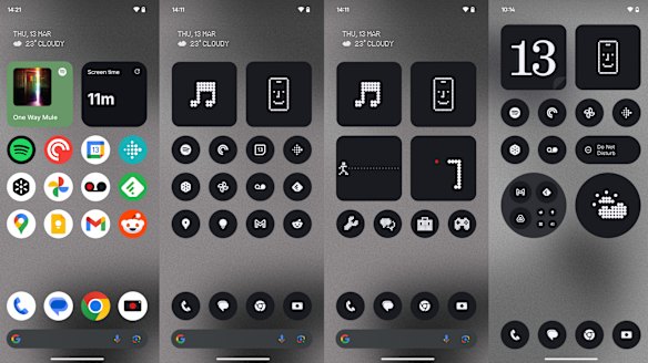 Nothing’s widgets and icons let you make a less colourful but more fun home screen.