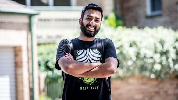 ANU postgraduate student Varun Nair has struggled to find affordable accommodation in Canberra.