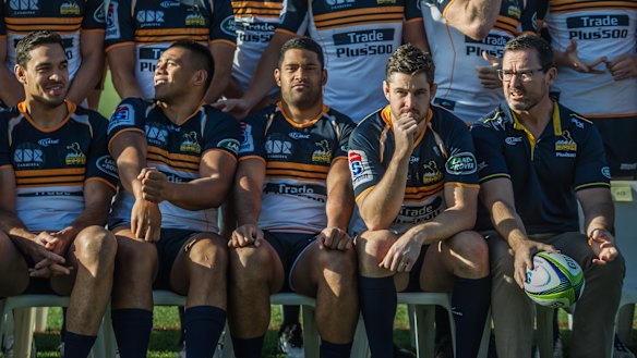 Coming and going: Brumbies coach Dan McKellar, right, is working to keep his stars in Canberra.