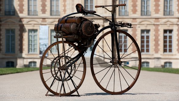 A Michaux-Perreaux steam vélocipède - the world's oldest motorcycle - will be brought across the world especially for the GOMA exhibition.