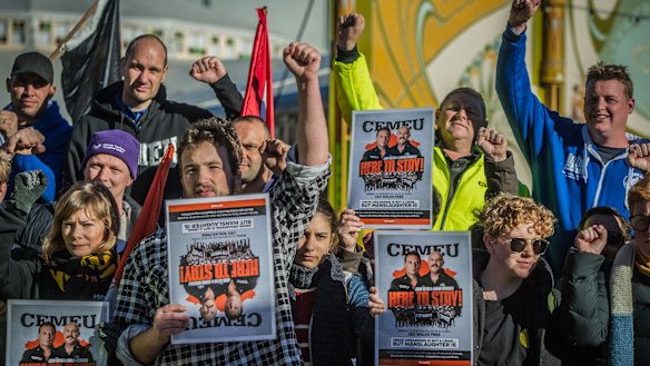 The CFMEU has been told to pay half of the ACCC's costs.