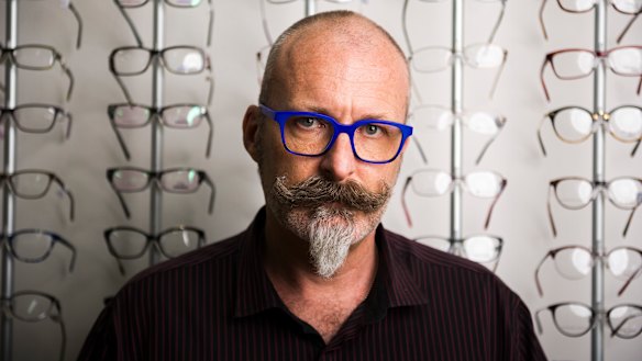 Managing director of Curtain Optical, Corey Nicholls, has to rely on business from repeat customers because he no longer gets passers-by.