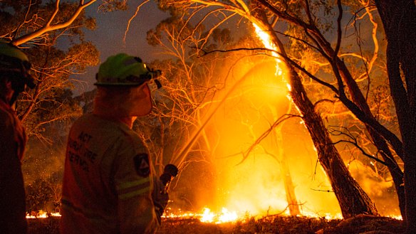 Rain may bring some relief for firefighters, but it may also present dangers including tree falls and landslips.