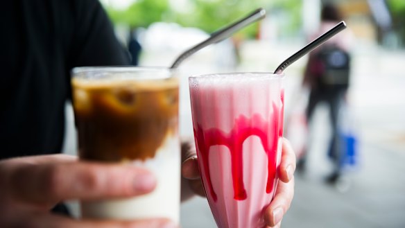 Some cafes have banned plastic straws and are using steel ones instead.