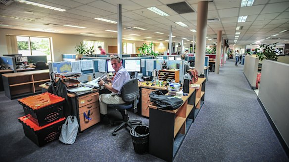The interior of the Pirie Street offices.