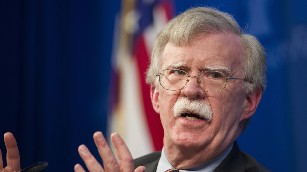 US national security adviser John Bolton.