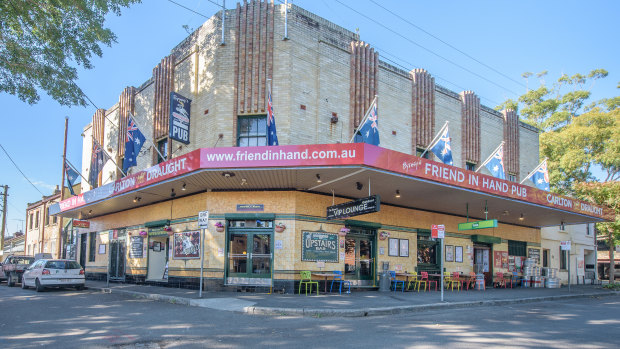 The Friend in Hand hotel, Cowper Street, Glebe in Sydney's inner west, has been sold for $10 million.