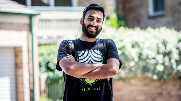 ANU postgraduate student Varun Nair has struggled to find affordable accommodation in Canberra.