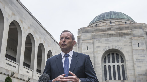 Former prime minister Tony Abbott could join the board of the Australian War Memorial.