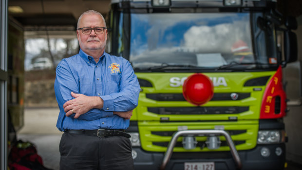 United Firefighters Union ACT branch secretary Greg McConville, who says ACT Fire and Rescue's plan to respond to light rail incidents is inadequate.