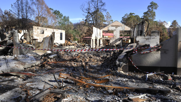 Marysville after the Black Saturday bushfires