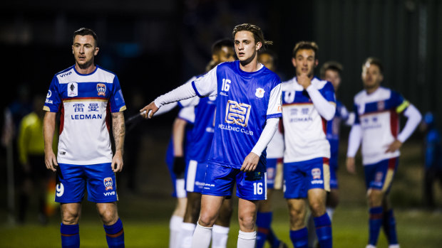 Canberra Olympic hosted the A-League grand finalist the Newcastle Jets in a preseason match last year.