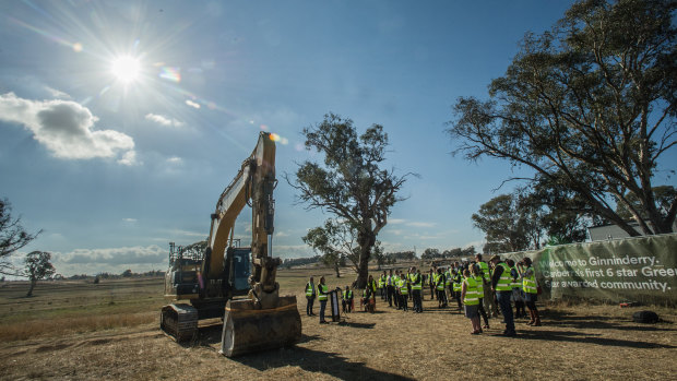 The Ginninderry development will deliver 6500 new homes in the ACT, with a further 5000 planned across the border in NSW.