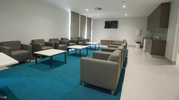 A communal space at the University of Canberra Hospital.