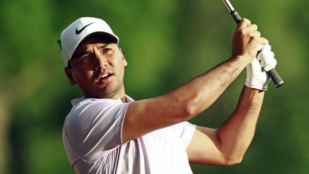Solid: Jason Day is in the mix after the opening round of his title defence in Charlotte.