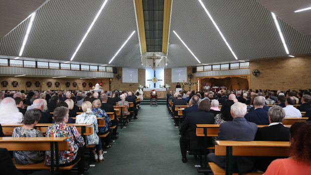 Hundreds paid tribute to former deputy premier and treasurer Terry Mackenroth at Carina.