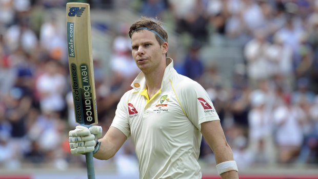 Steve Smith made back-to-back centuries in the first Ashes Test against England in Edgbaston.