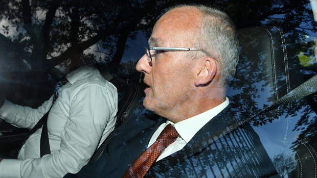 NSW Opposition Leader Luke Foley arrives at Parliament House in Sydney.