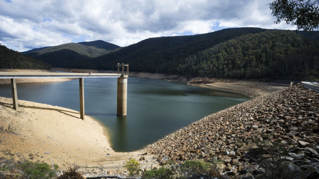 Corin Dam is currently at a third of its capacity. 