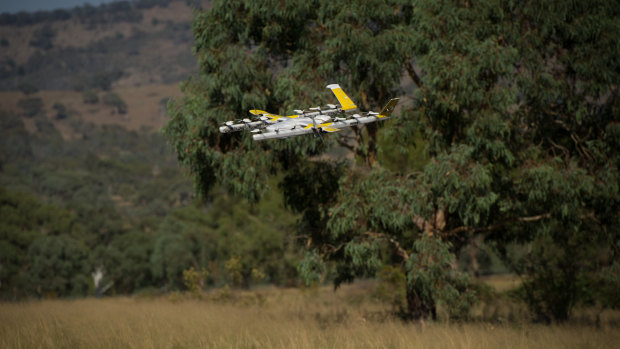 One of the so-called 'quieter' drones in action in the ACT. 