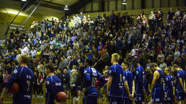 The Hawks played Adelaide in front of a sell-out crowd at Tuggeranong two months ago.