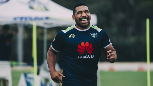 Siliva Havili is loving the No. 9 jumper but he is happy to let it go.