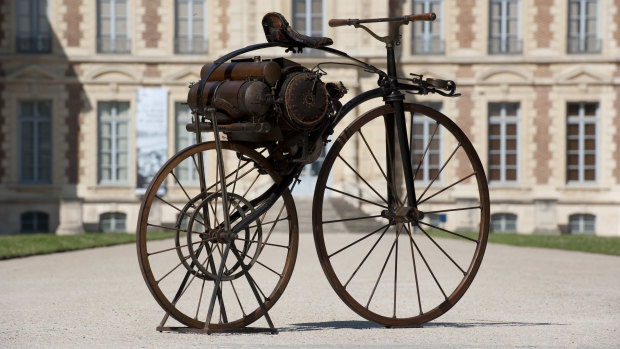 A Michaux-Perreaux steam vélocipède - the world's oldest motorcycle - will be brought across the world especially for the GOMA exhibition.