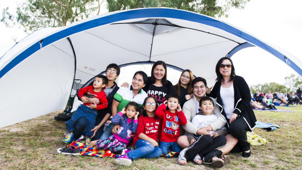 The Espinosa family came prepared for Skyfire 2019.  