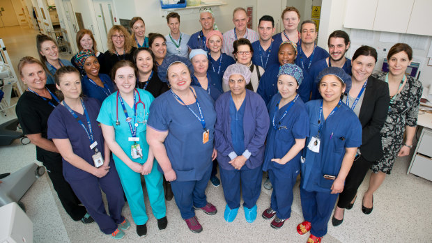 The Royal Children's Hospital surgical team who will be involved in the twins’ surgery. 