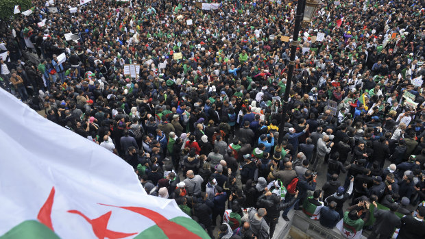 Algerians tell their president, "Game over".