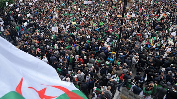 Algerians tell their president, "Game over".