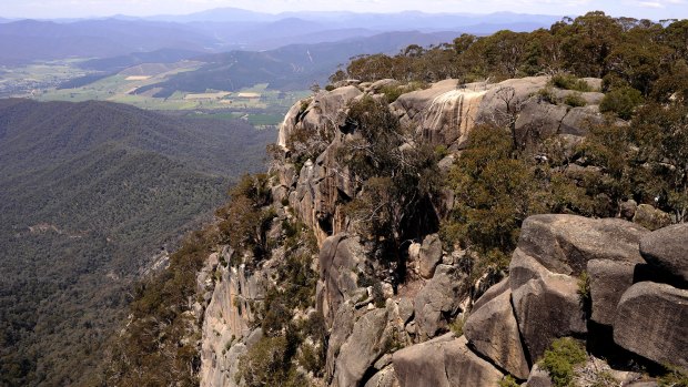 Experienced hikers on Mount Buffalo say it is important to stick to the tracks.