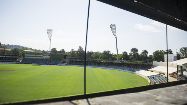 Manuka Oval will host its first Test this week. 